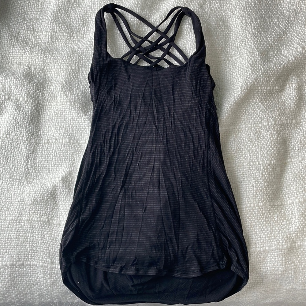 LULU LEMON open back work out top.